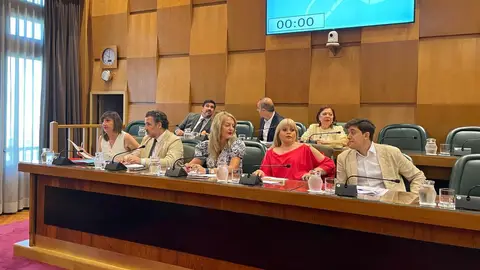 El concejal Francisco Galán ha ocupado el lugar de Gómez junto a Ranera El concejal Francisco Galán ha ocupado el lugar de Gómez junto a Ranera