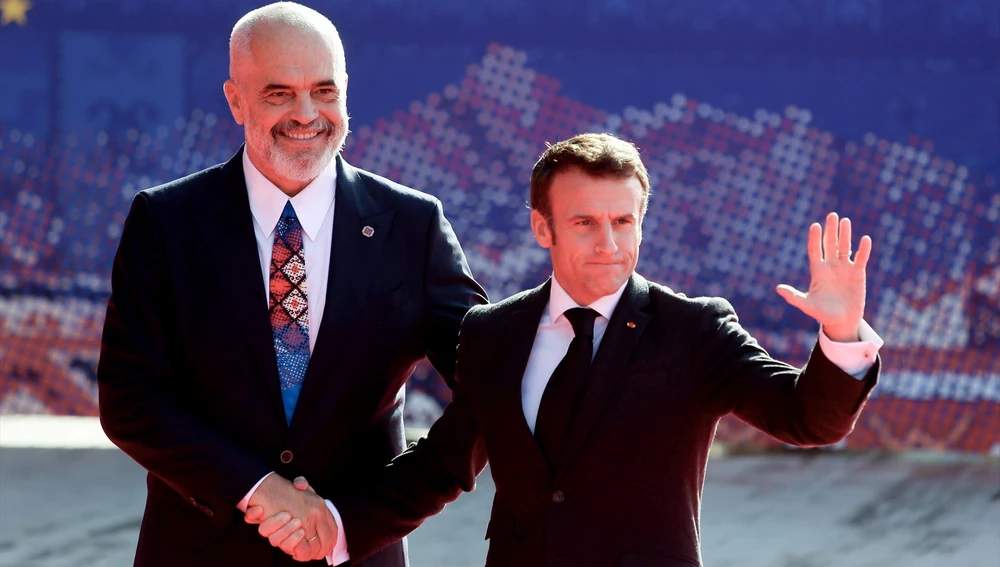 Edi Rama y Emmanuel Macron Edi Rama y Emmanuel Macron