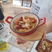 Esgarraet con pilpil de morralla y clòtxina valenciana 