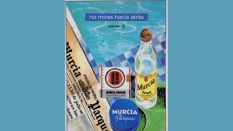 Cartel de la piscina Murcia Parque