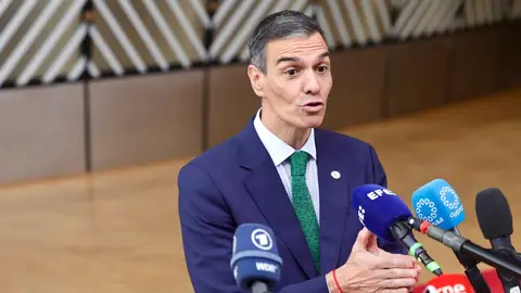 Pedro Sánchez atiende a los medios en la cumbre de la OTAN Pedro Sánchez afirma que el aval del constitucional a la ley de amnistía es "una buena noticia"