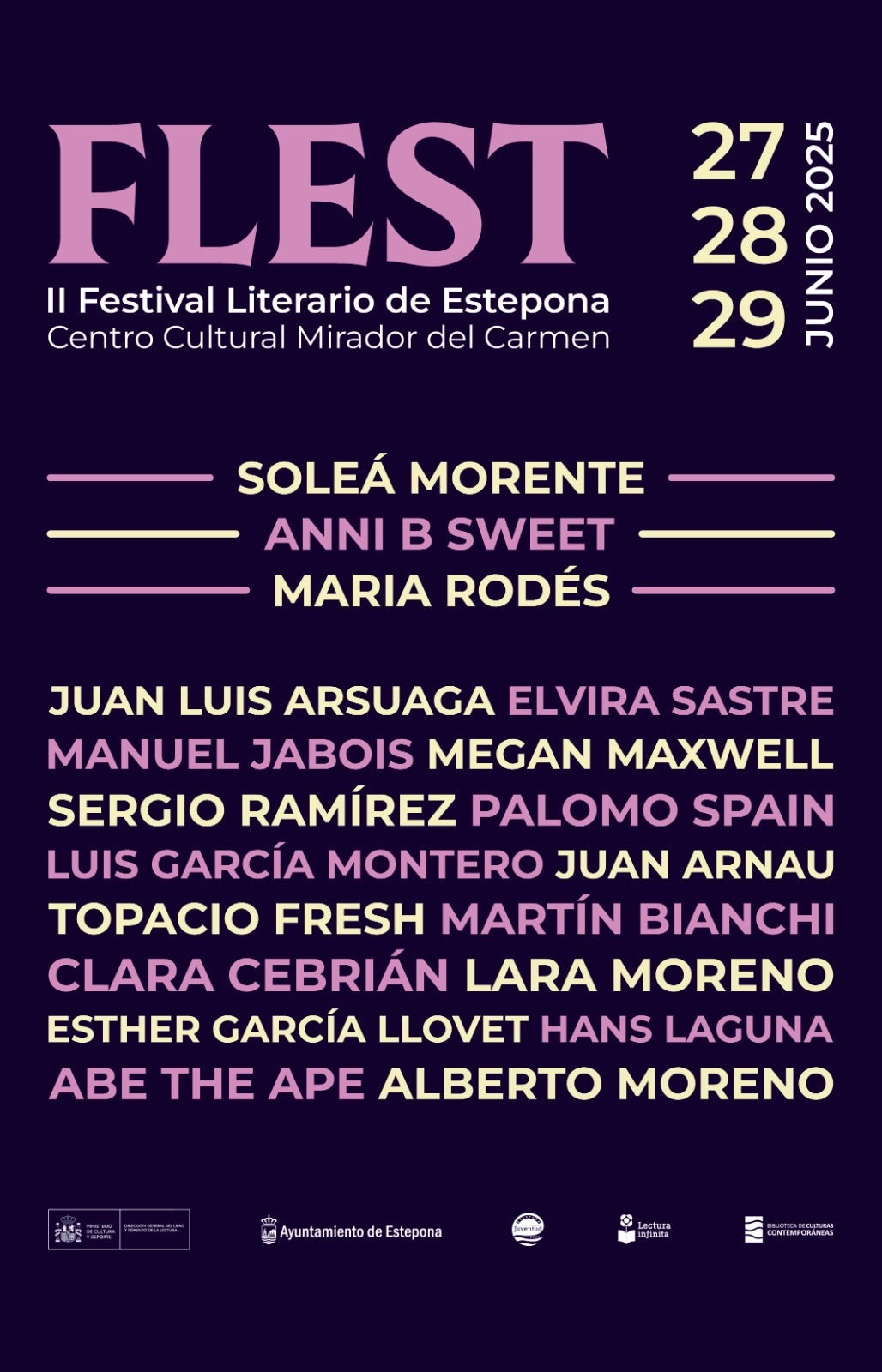 Segunda edición del Festival Literario de Estepona Segunda edición del Festival Literario de Estepona