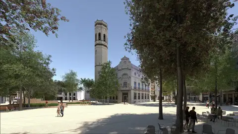 Maqueta del proyecto de remodelación de plaza El Pla y su entorno. Maqueta del proyecto de remodelación de plaza El Pla y su entorno.