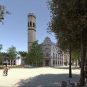 Maqueta del proyecto de remodelación de plaza El Pla y su entorno. 