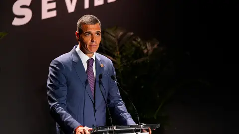 El presidente del Gobierno, Pedro Sánchez, durante la inauguración de la cumbre Global Citizen Now en CaixaForum El presidente del Gobierno, Pedro Sánchez, durante la inauguración de la cumbre Global Citizen Now en CaixaForum