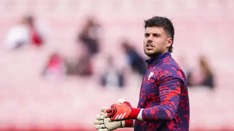 Álvaro Fernández, portero del Sevilla FC. Álvaro Fernández, portero del Sevilla FC.