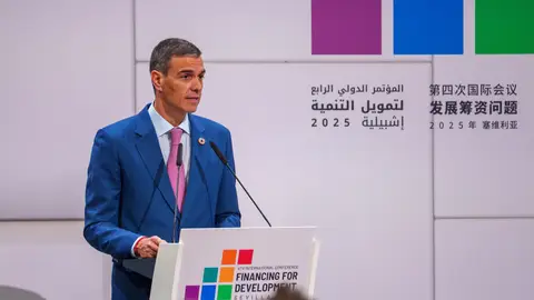 Pedro Sánchez durante una intervención en la Cumbre de la ONU Pedro Sánchez durante una intervención en la Cumbre de la ONU