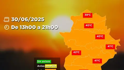 Toda Extremadura permanecerá en alerta naranja por altas temperaturas este lunes Toda Extremadura permanecerá en alerta naranja por altas temperaturas este lunes
