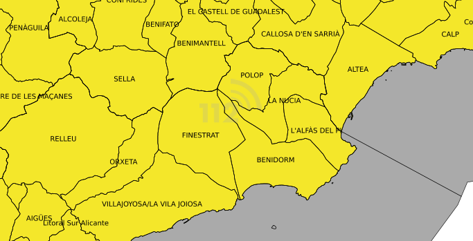La Marina Baixa activa la alerta amarilla por calor y riesgo de incendios forestales La Marina Baixa activa la alerta amarilla por calor y riesgo de incendios forestales