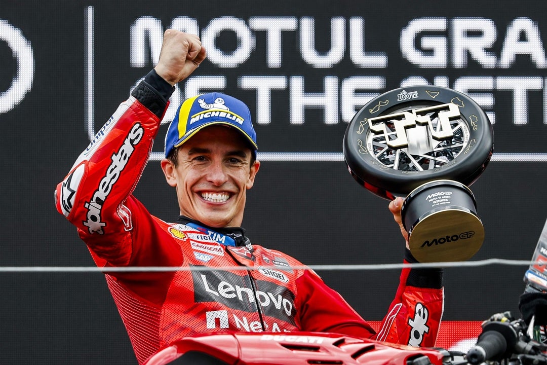 Marc Márquez, más líder del Mundial tras ganar en Assen Marc Márquez, más líder del Mundial tras ganar en Assen