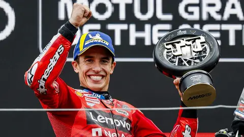 Marc Márquez, más líder del Mundial tras ganar en Assen Marc Márquez, más líder del Mundial tras ganar en Assen