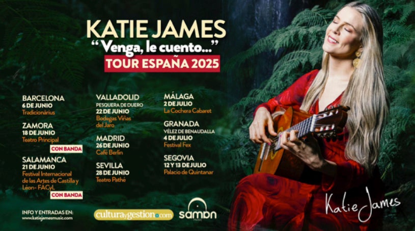 El Tour “Venga, le cuento…” de Katie James llega a Málaga hoy 2 de julio El Tour “Venga, le cuento…” de Katie James llega a Málaga hoy 2 de julio