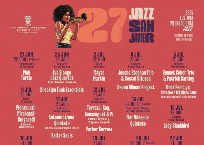 Hasta el próximo 24 de julio las mejores voces y sonidos del Jazz se dan cita en San Javier Hasta el próximo 24 de julio las mejores voces y sonidos del Jazz se dan cita en San Javier