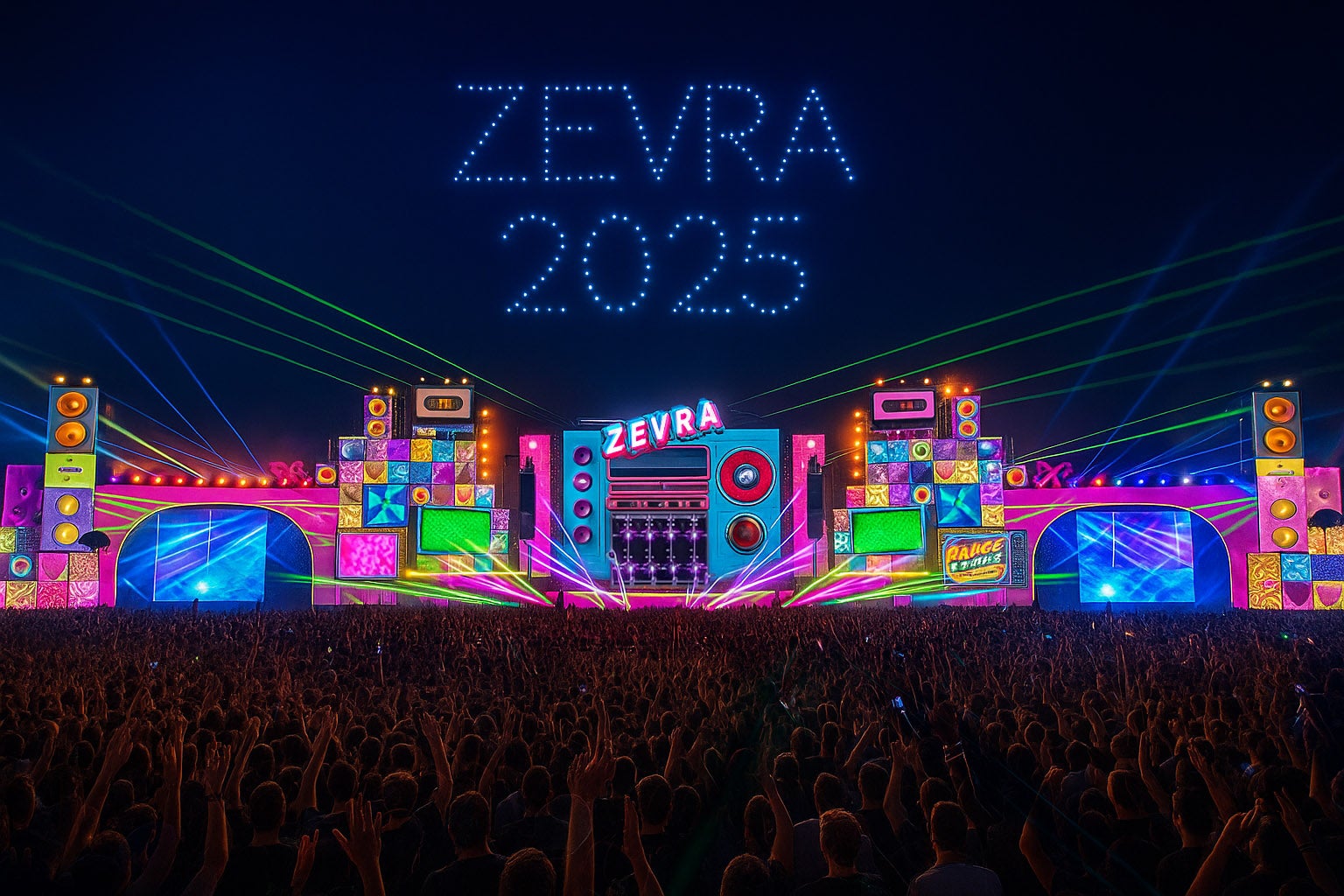 El festival valenciano Zevra, monta un escenario récord con los escenógrafos de Tomorrowland El festival valenciano Zevra, monta un escenario récord con los escenógrafos de Tomorrowland
