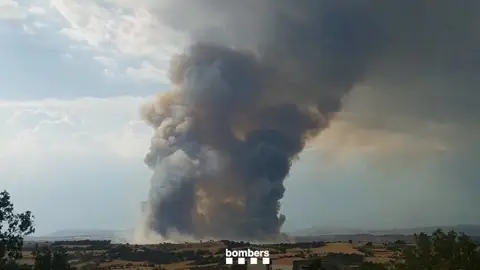 Incendio en Lérida (Cataluña) Incendio en Lérida (Cataluña)