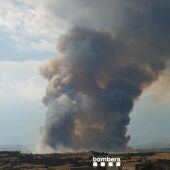 Incendio en Lérida (Cataluña) 