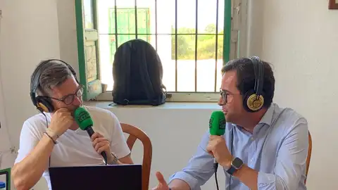 Francisco Góngora, alcalde de El Ejido, en un momento de la entrevista en Más de Uno Almería ONDA CERO ALMERIA