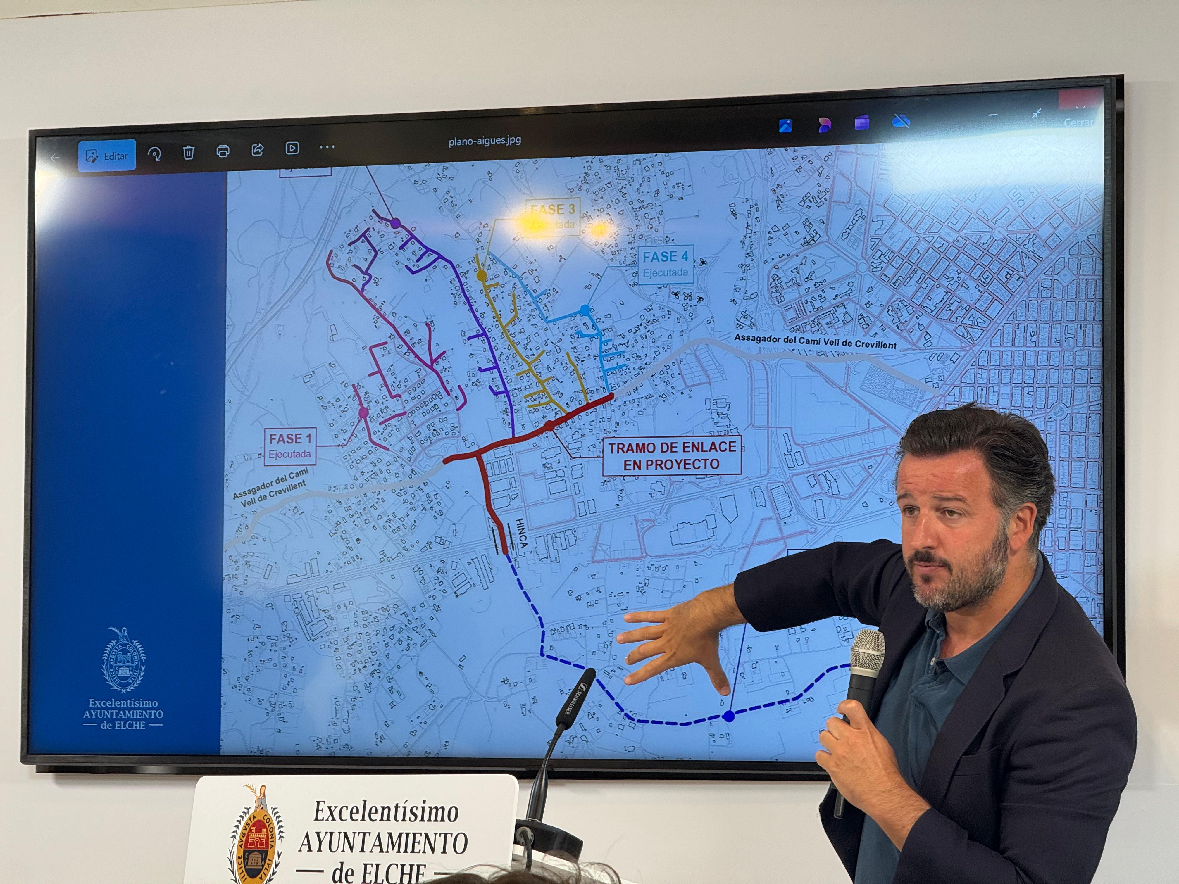 Elche aprueba el proyecto de conexión de la red secundaria del alcantarillado de Peña Las Águilas a la espera del colector principal Elche aprueba el proyecto de conexión de la red secundaria del alcantarillado de Peña Las Águilas a la espera del colector principal