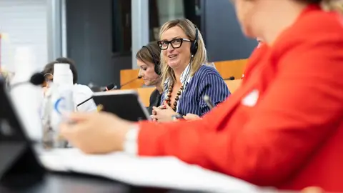 La presidenta de la Asamblea defiende en Bruselas la necesidad invertir en igualdad de género y lucha contra la violencia de género La presidenta de la Asamblea defiende en Bruselas la necesidad invertir en igualdad de género y lucha contra la violencia de género