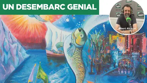 Chagall en 'Un Desembarc genial' amb Albert Alcaraz. Chagall en 'Un Desembarc genial' amb Albert Alcaraz.