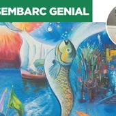 Chagall en 'Un Desembarc genial' amb Albert Alcaraz. Chagall en 'Un Desembarc genial' amb Albert Alcaraz.