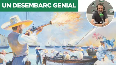 Sorolla en 'Un Desembarc genial' amb Albert Alcaraz. Sorolla en 'Un Desembarc genial' amb Albert Alcaraz.