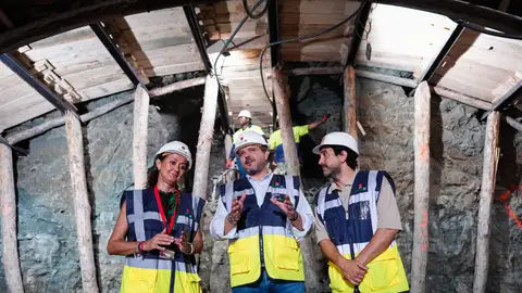 El Consejero de Transportes Jorge Rodrigo visita las obras de ampliación de la Línea 11 de Metro El Consejero de Transportes Jorge Rodrigo visita las obras de ampliación de la Línea 11 de Metro