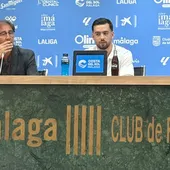 Loren Juarros y Ramón Enríquez, del Málaga CF Loren Juarros y Ramón Enríquez, del Málaga CF