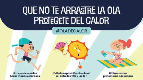 Cartel de la campaña frente a la ola de calor Cartel de la campaña frente a la ola de calor