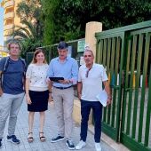 Villajoyosa rehabilita el vallado del colegio Poble Nou durante el verano