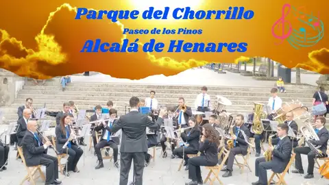 La Agrupación Musical de O Porriño ofrece este sábado un concierto gratuito en el Parque del Chorrillo de Alcalá de Henares Cartel del concierto de la Agrupación Musical de O Porriño en Alcalá de Henares