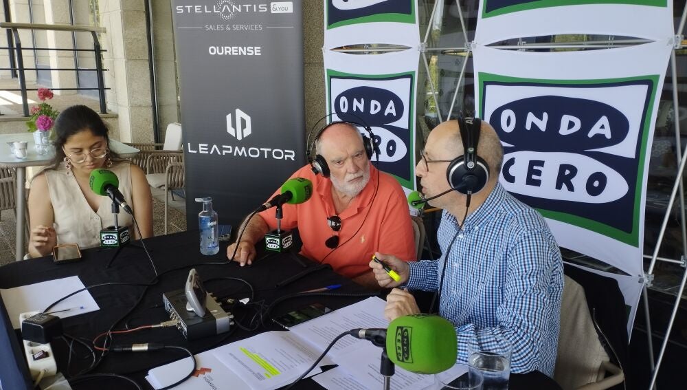 Carlos Criado, Karen Guerra e Xesús Alvarez en especial Más de Uno Ourense desde Montealegre Club de Golf