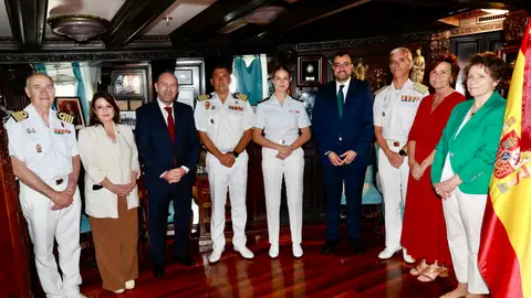 La princesa de Asturias ha llegado a Gijón a bordo del Juan Sebastián Elcano La princesa de Asturias ha llegado a Gijón a bordo del Juan Sebastián Elcano