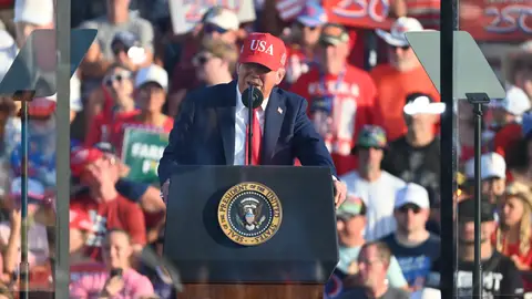 El presidente de Estados Unidos, Donald Trump, en un acto el pasado 3 de julio El presidente de Estados Unidos, Donald Trump, en un acto el pasado 3 de julio