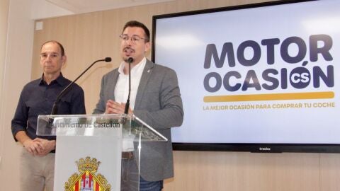 Fernando Lobon y el concejal de comercio, Alberto Vidal