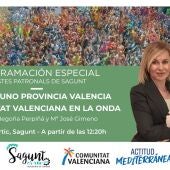 Onda Cero emite en directo desde la Via del Pòrtic de Sagunt programa especial 'Fiestas patronales 2025'