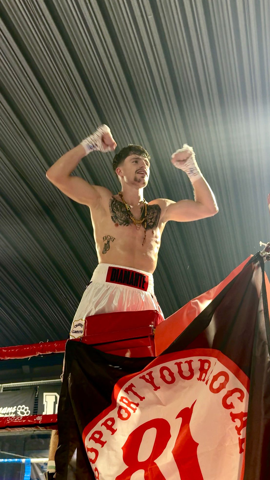 José “El Diamante” Gamito se impuso por KO en el tercer asalto al moldavo Ilie Munteanu en la velada “Emérita Fight Night" José “El Diamante” Gamito se impuso por KO en el tercer asalto al moldavo Ilie Munteanu en la velada “Emérita Fight Night"