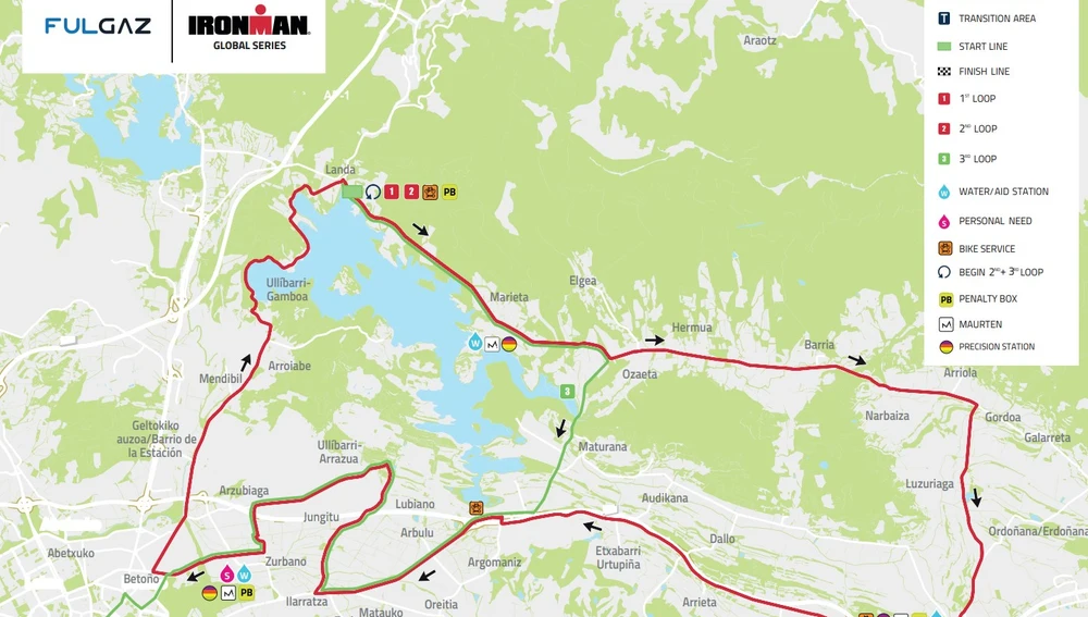 Recorrido bicicleta del Ironman Vitoria Recorrido bicicleta del Ironman Vitoria
