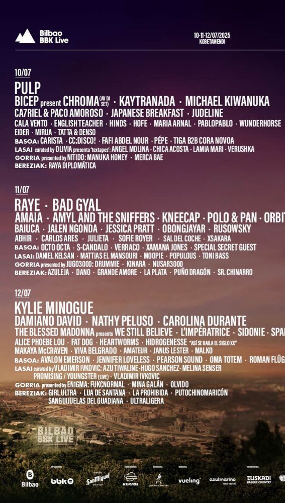 Cartel del Bilbao BBK Live