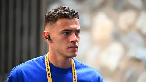 Kristjan Asllani concentrado con el Inter durante el Mundial de Clubes Kristjan Asllani concentrado con el Inter durante el Mundial de Clubes