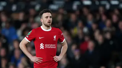 Diogo Jota, en un partido con el Liverpool. Diogo Jota, en un partido con el Liverpool.