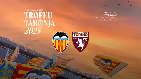 El Torino será el rival del Valencia en el Trofeu Taronja El Torino será el rival del Valencia en el Trofeu Taronja