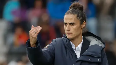 Montse Tomé: "Tenemos que mejorar pero ha sido un buen partido" Montse Tomé: "Tenemos que mejorar pero ha sido un buen partido"