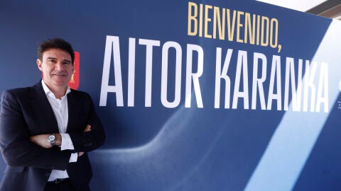 Aitor Karanka en su presentaci&oacute;n como nuevo director deportivo de la RFEF
