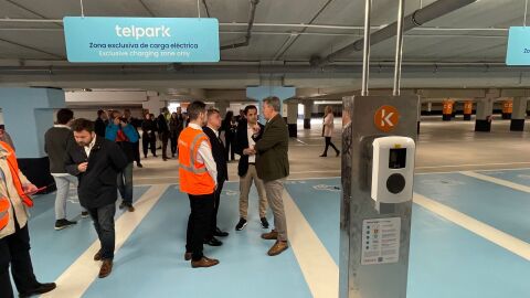 Una de las fotograf&iacute;as tomadas el d&iacute;a de la inauguraci&oacute;n oficial del parking