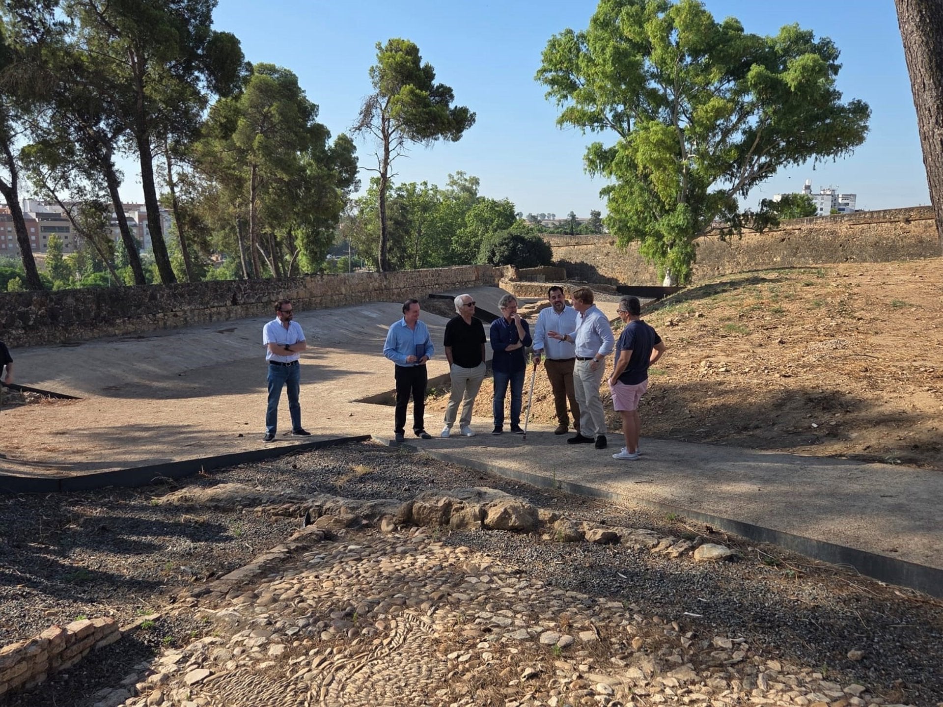Abierto al público el camino cubierto de la ladera de la Alcazaba de Badajoz Abierto al público el camino cubierto de la ladera de la Alcazaba de Badajoz