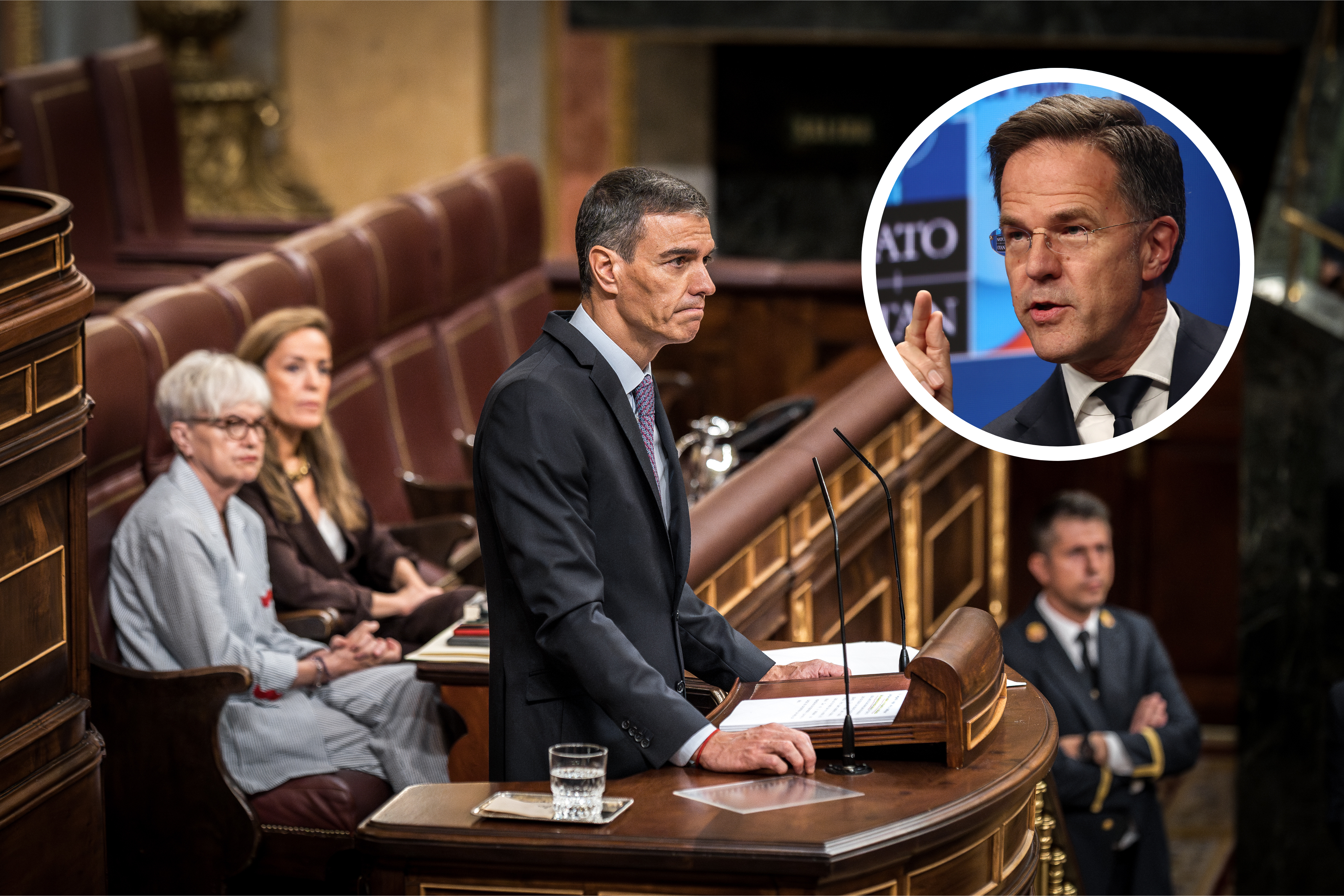 Sánchez insiste en que no es necesario aumentar el gasto en Defensa al 5%: "Rutte no tiene los datos para hacer el cálculo de España" Sánchez insiste en que no es necesario aumentar el gasto en Defensa al 5%: "Rutte no tiene los datos para hacer el cálculo de España"