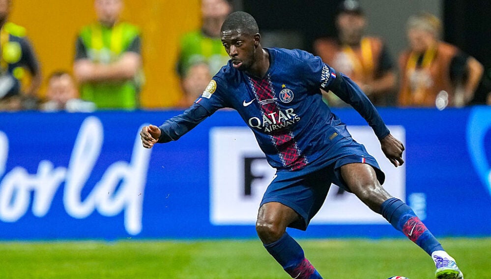 Ousmane Dembélé durante el Mundial de Clubes