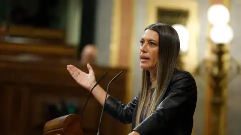 Miriam Nogueras durante su intervención en el Congreso de los Diputados Miriam Nogueras durante su intervención en el Congreso de los Diputados