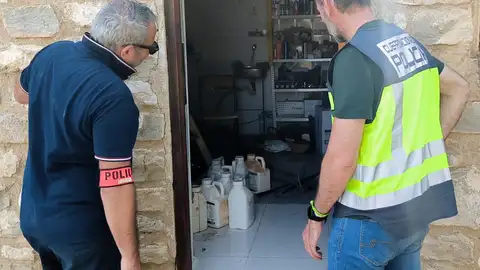 Imagen de uno de los registros en el marco de la operación "Zeus" Imagen de uno de los registros en el marco de la operación "Zeus"